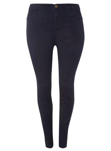 Dorothy Perkins Dp Curve Indigo Fly Front Jeggings