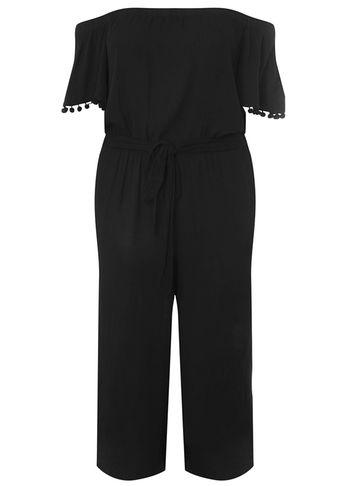 Dorothy Perkins *dp Curve Black Bardot Culotte Jumpsuit