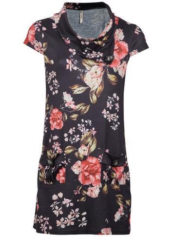 Dorothy Perkins *izabel London Black Roll Neck Shift Dress
