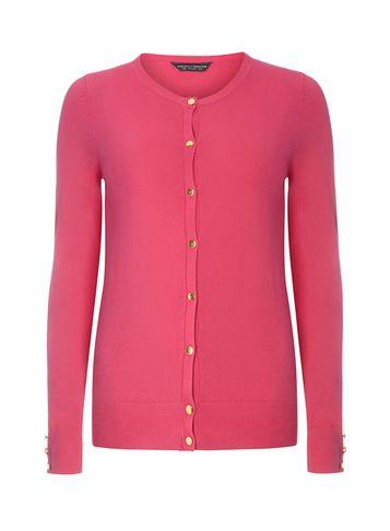 Dorothy Perkins *tall Fuchsia Cotton Cardigan