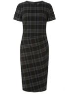 Dorothy Perkins *tall Multi Coloured Check Ruched Bodycon Dress
