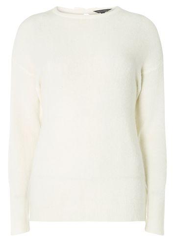 Dorothy Perkins Ivory Open Bow Back Jumper