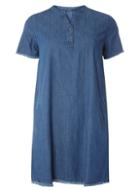 Dorothy Perkins *only Raw Edge Denim Shift Dress