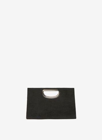 Dorothy Perkins Black Metal Handle Clutch