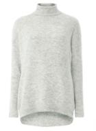 Dorothy Perkins *noisy May Grey Roll Neck Knitted Top