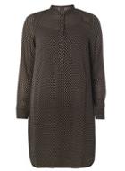 Dorothy Perkins *vila Black Textured Dot Dress