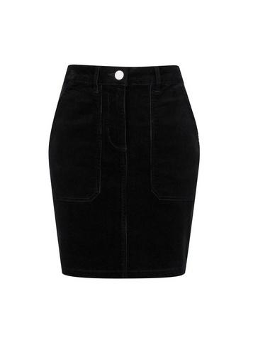Dorothy Perkins Black Cord Mini Skirt