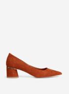 Dorothy Perkins Wide Fit Tan Dragonfly Court Shoes