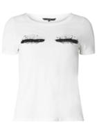Dorothy Perkins *vero Moda White Glitter Eyelash T-shirt