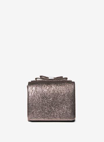 Dorothy Perkins Bronze Bow Boxy Clutch