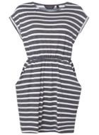 Dorothy Perkins Navy And Ivory Striped T-shirt Dress