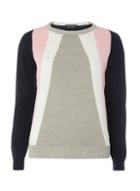 Dorothy Perkins Navy Block Stripe Jumper