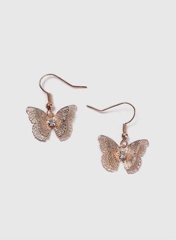 Dorothy Perkins Butterfly Drop Earrings