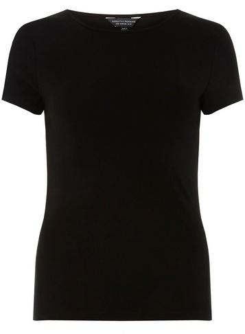 Dorothy Perkins Black Crew Neck T-shirt
