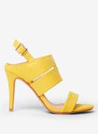 Dorothy Perkins Yellow Billi Heeled Sandals