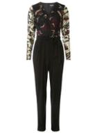 Dorothy Perkins *billie & Blossom Black Embriodery Jumpsuit