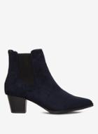 Dorothy Perkins Wide Fit Navy 'mayfair' Ankle Boots