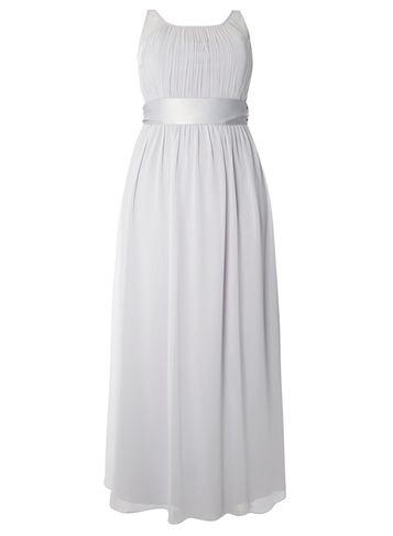 Dorothy Perkins *showcase Curve 'natalie' Dove Grey Dress