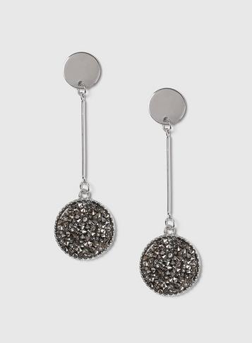 Dorothy Perkins Rhinestone Stick Drop Earrings