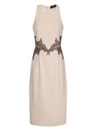 Dorothy Perkins Cream Mesh Insert Dress