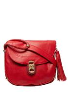 Dorothy Perkins Red Tassel Saddle Bag