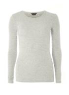 Dorothy Perkins Grey Long Sleeve Crew Neck T-shirt