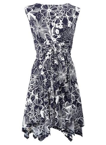 Dorothy Perkins *floral Hanky Hem Dress