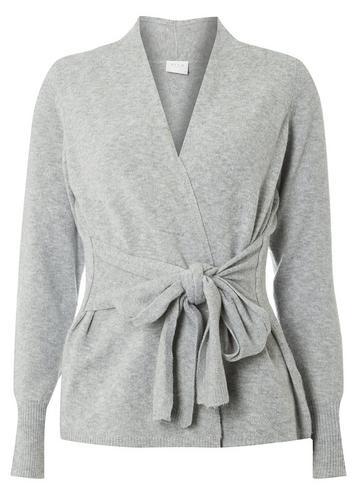 Dorothy Perkins *vila Grey Knitted Cardigan