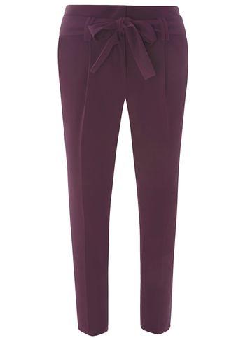 Dorothy Perkins Purple Crepe Paper Bag Trousers