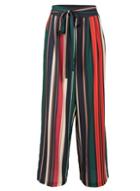 *tenki Multi Coloured Stripe Print Trousers