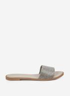 Dorothy Perkins Silver 'flam' Mules