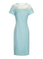 Dorothy Perkins Mint Floral Mesh Dress