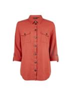 Dorothy Perkins Rust Linen Shirt