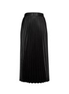 Dorothy Perkins Black Satin Pleat Skirt