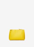 Dorothy Perkins Yellow Pouch Zip Top Clutch Bag