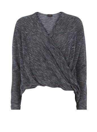Dorothy Perkins * Vila Navy Dipped Hem Knitted Top