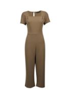 Dorothy Perkins Khaki Square Neck Jumpsuit