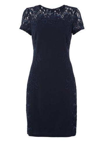 *roman Originals Navy Sequin Lace Dress