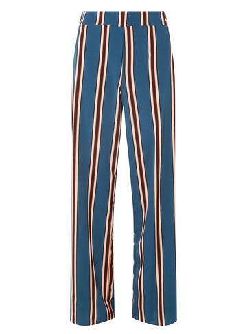 Dorothy Perkins Teal Striped Palazzo Trousers