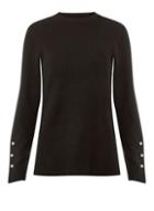 Dorothy Perkins Black Faux Pearl Cuff Jumper