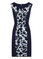 Dorothy Perkins *paper Dolls Two Tone Floral Panel Dress