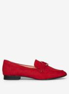 Dorothy Perkins Red Microfibre Loyal Ring Loafers