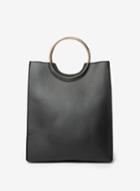 Dorothy Perkins *pieces Black 'gemma' Ring Shopper Bag