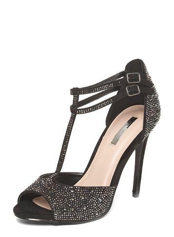 Dorothy Perkins *showcase Black 'swag' Sandals
