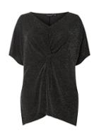 Dorothy Perkins *dp Curve Silver Lurex Front Top