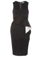 Dorothy Perkins Petite Black Ruffle Pencil Dress