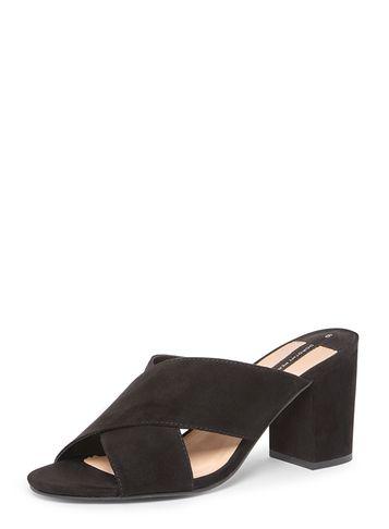 Dorothy Perkins Black 'sam' Cross Over Mules