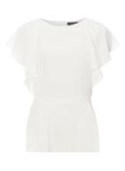 Dorothy Perkins Ivory Ruffle Peplum Top