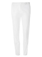 Dorothy Perkins *tall White Cotton Sateen Tapered Trousers