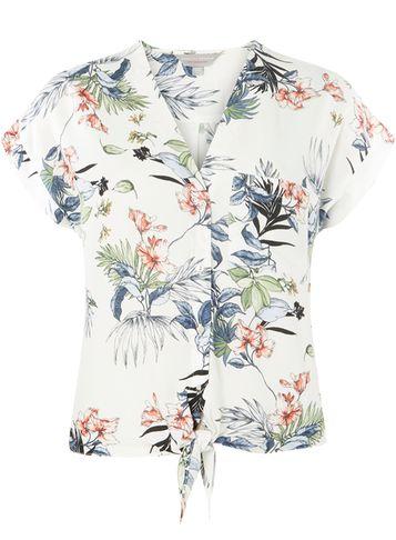Dorothy Perkins Petite Safari Floral Print Tie Top
